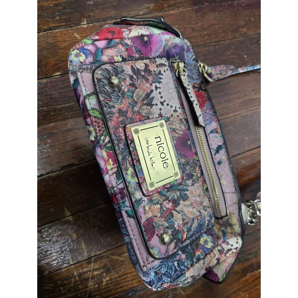 Y2K Nicole by Nicole Miller Floral Shoulder Bag Purse